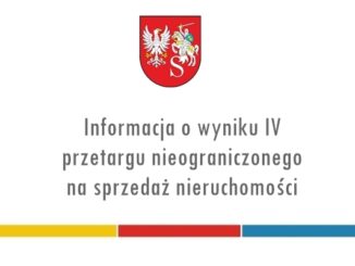 Informacja o wyniku IV przetargu nieograniczonego na sprzedaż nieruchomości