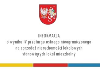 Informacja o wyniku IV przetargu ustnego nieograniczonego na sprzedaż nieruchomości lokalowych