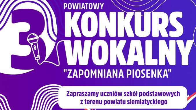 konkurs wokalny powiatowy