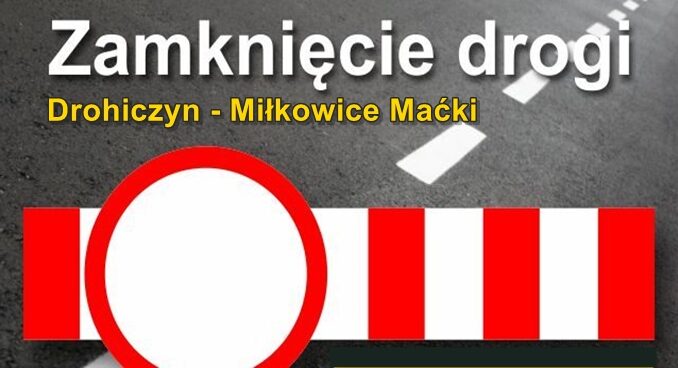 grafika zamknięcie drogi